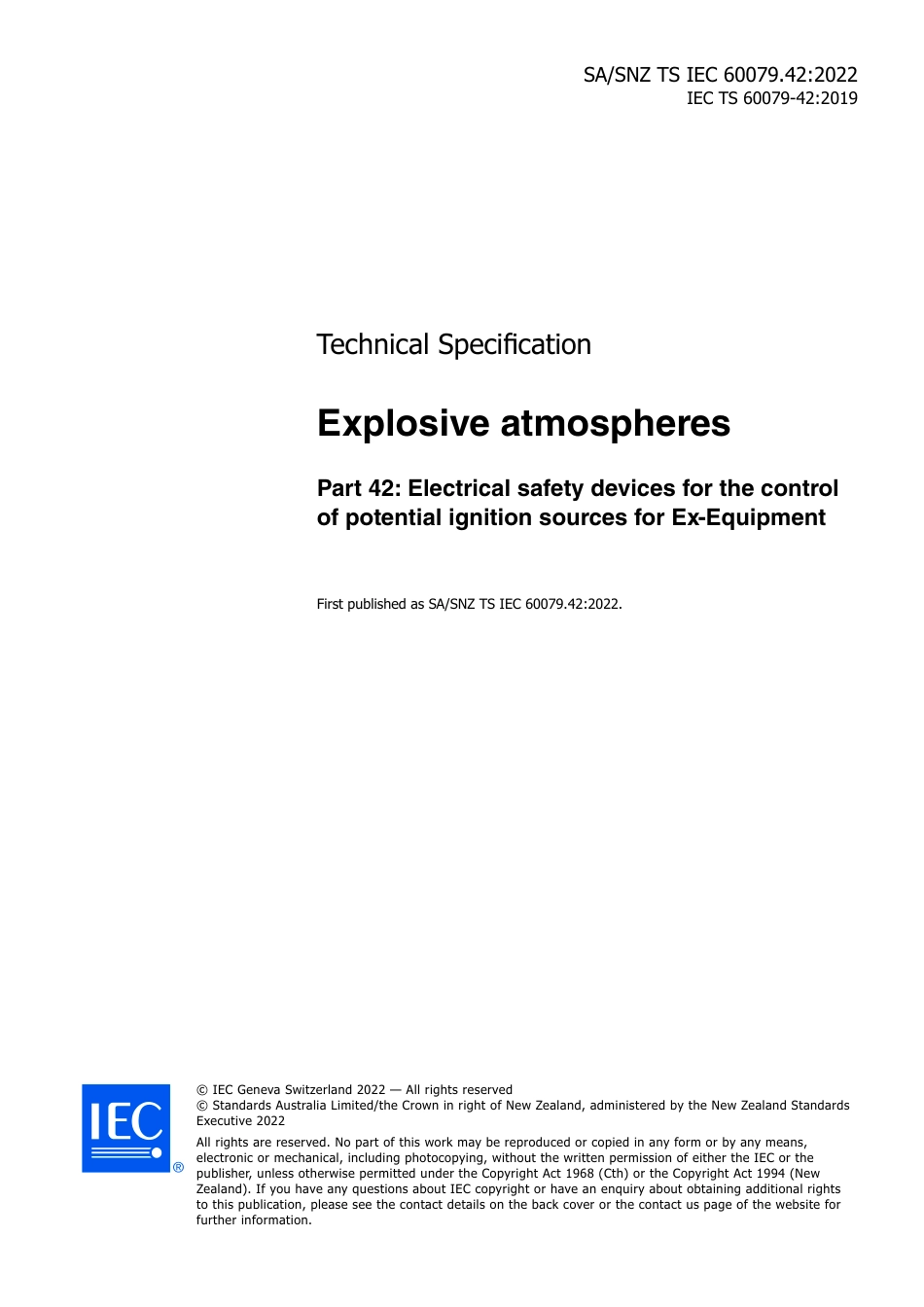 SA SNZ TS IEC 60079.42-2022.pdf_第3页