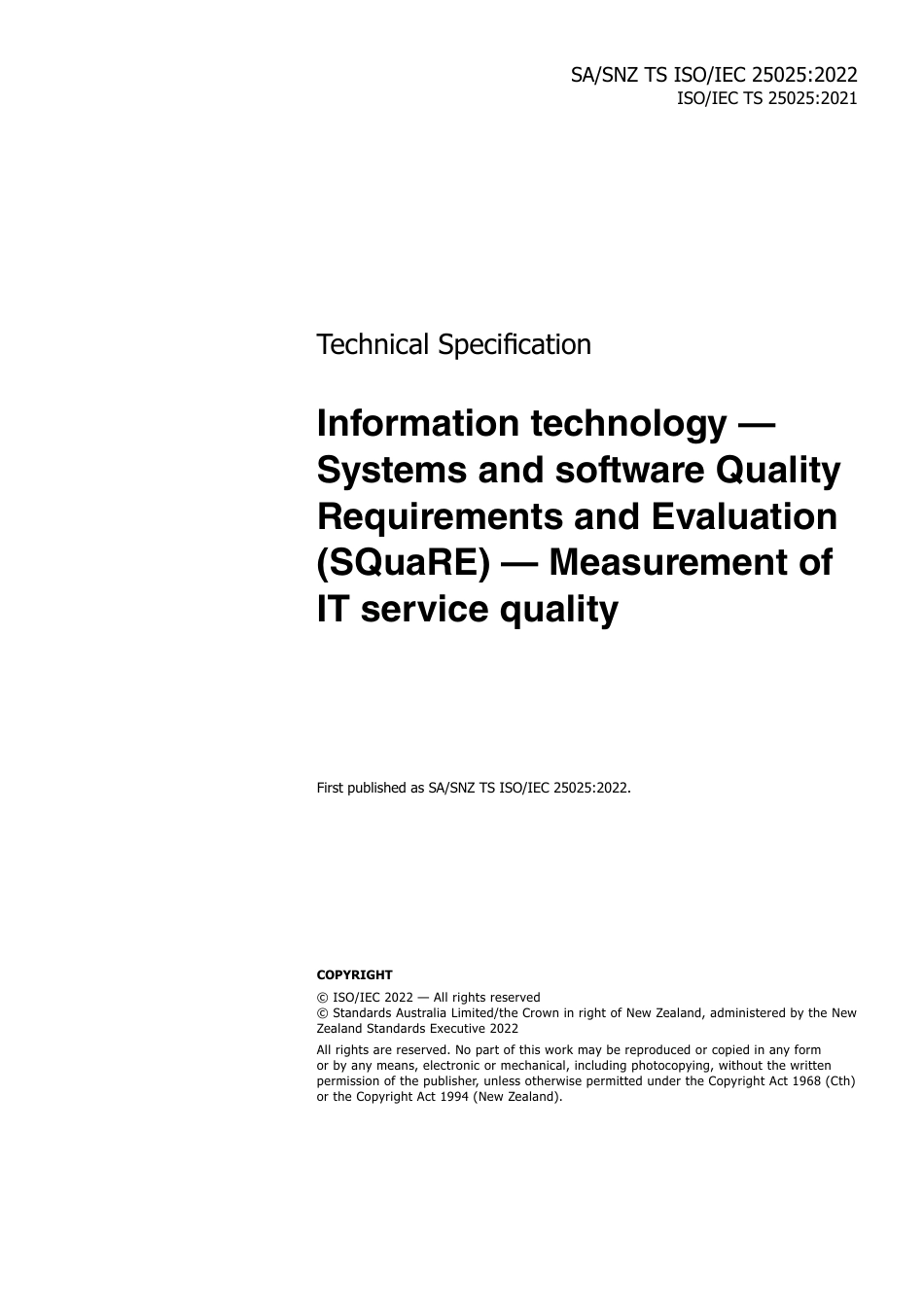 SA SNZ TS ISO IEC 25025-2022.pdf_第3页