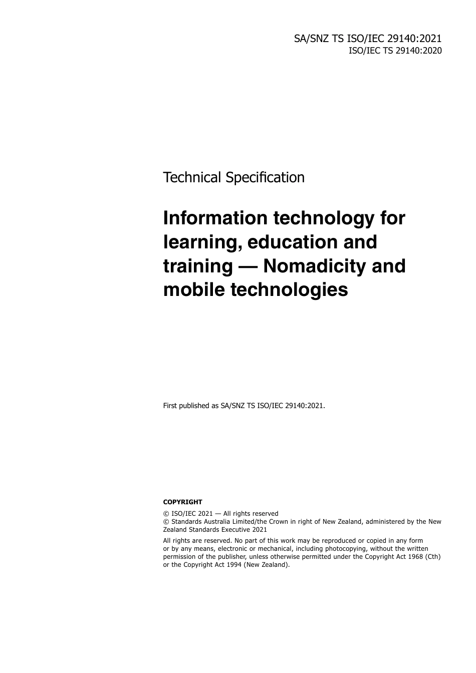 SA SNZ TS ISO IEC 29140-2021.pdf_第3页