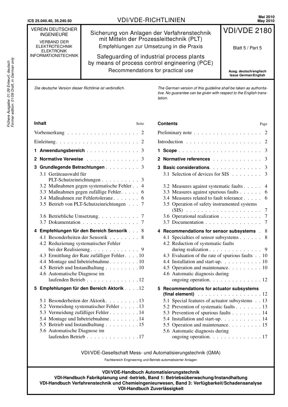 VDI VDE 2180 Blatt-5 2010-05.pdf_第1页