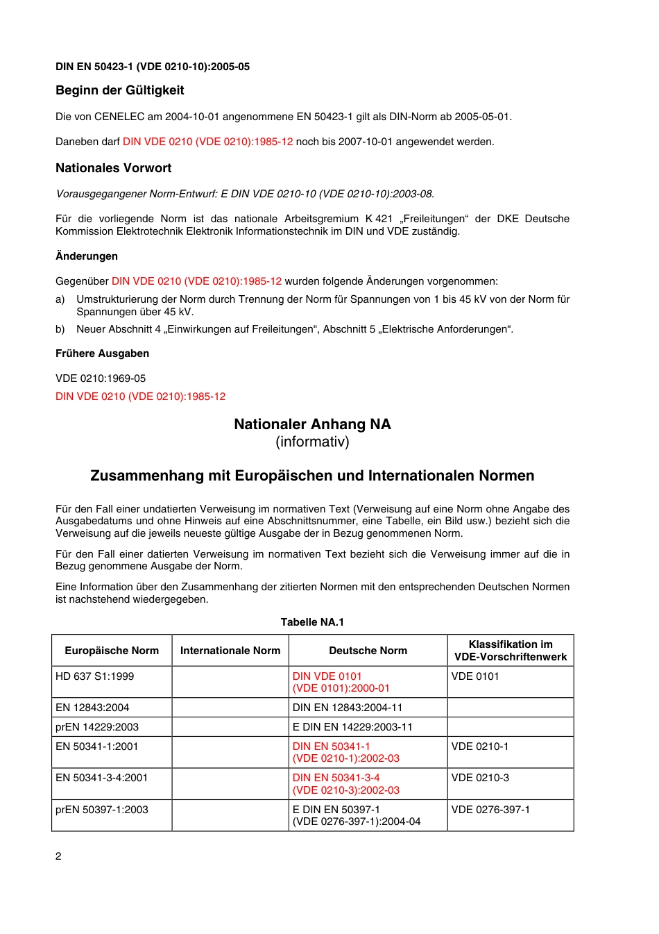 VDE 0210-10 DIN EN 50423-1 2005-05.pdf_第2页