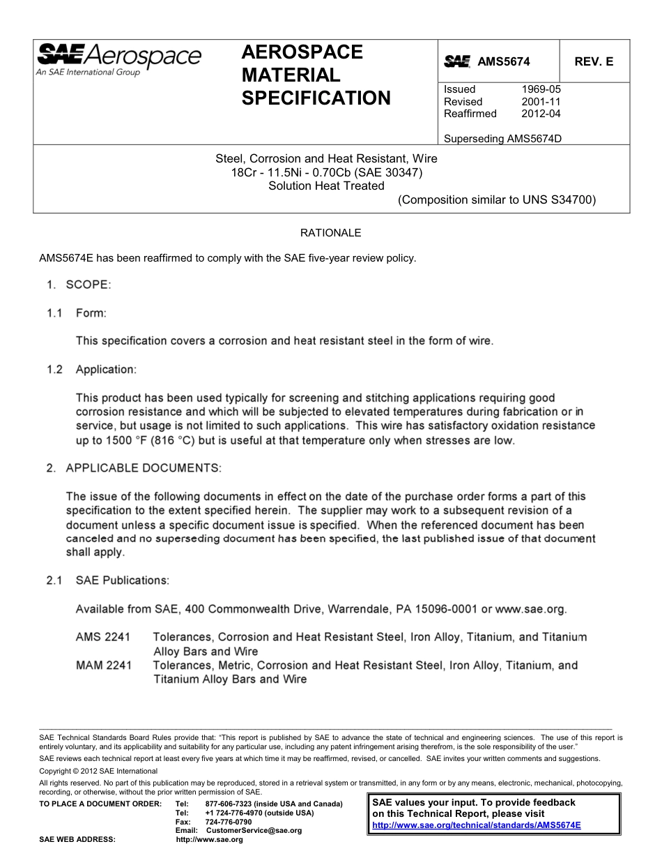 SAE AMS 5674E-2012.pdf_第1页