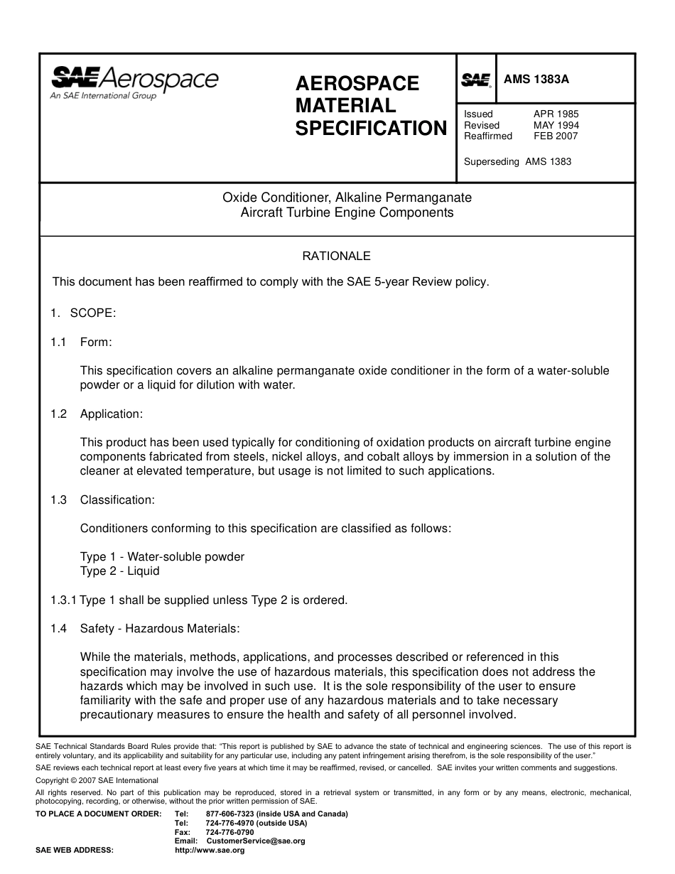 SAE AMS 1383A-2007.pdf_第1页