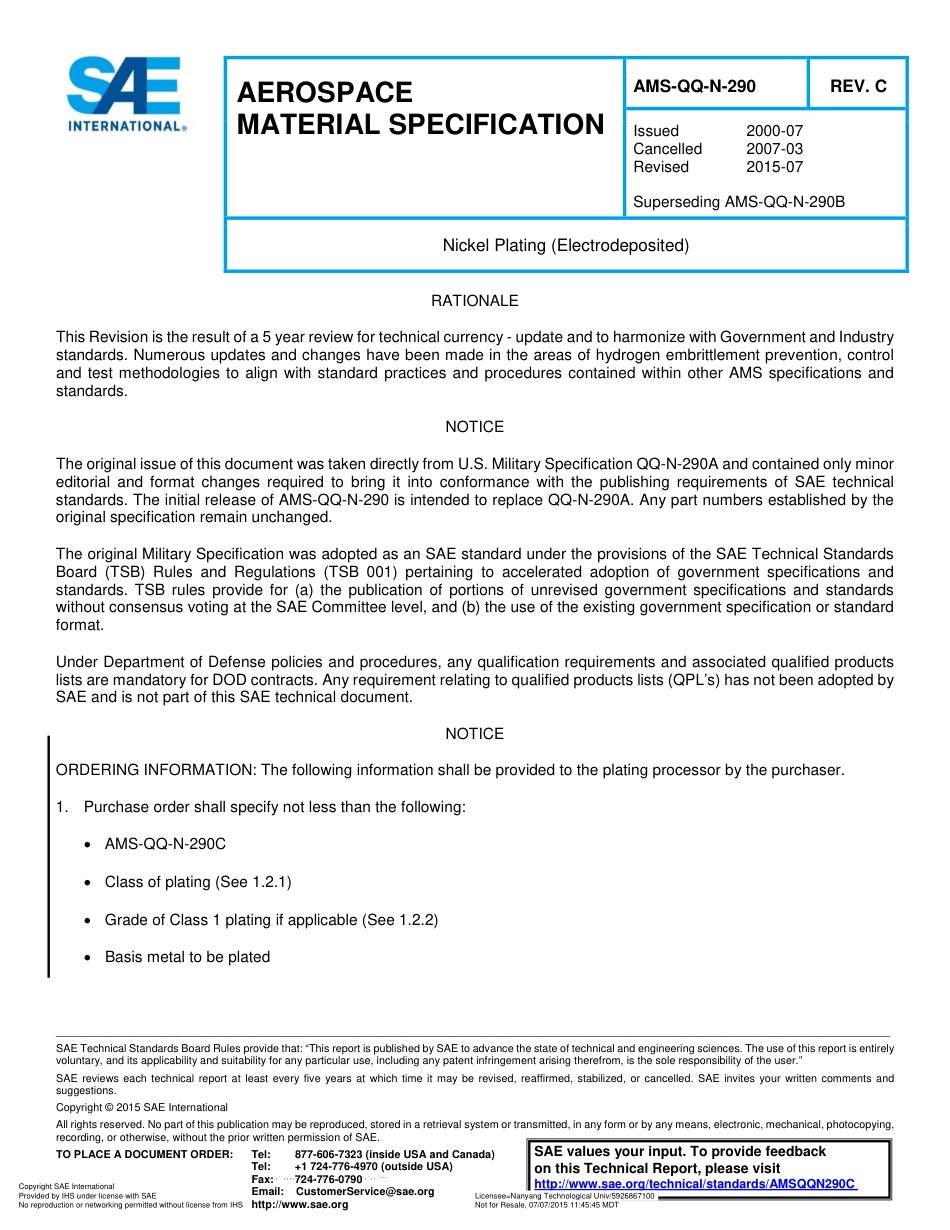 SAE AMS-QQ-N-290C-2015.pdf_第1页