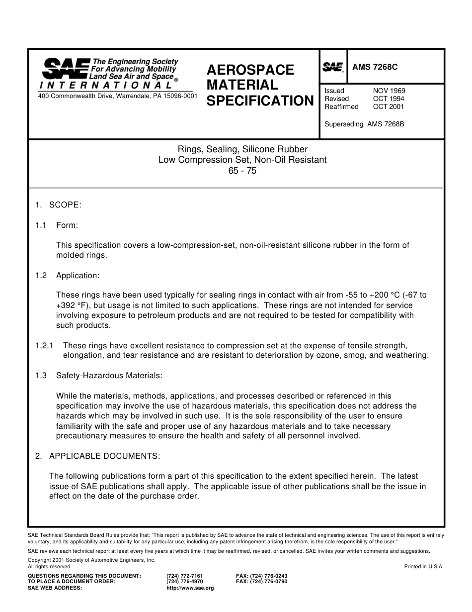 SAE AMS 7268C-2001.pdf_第1页
