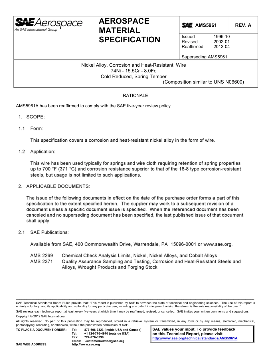 SAE AMS 5961A-2012.pdf_第1页