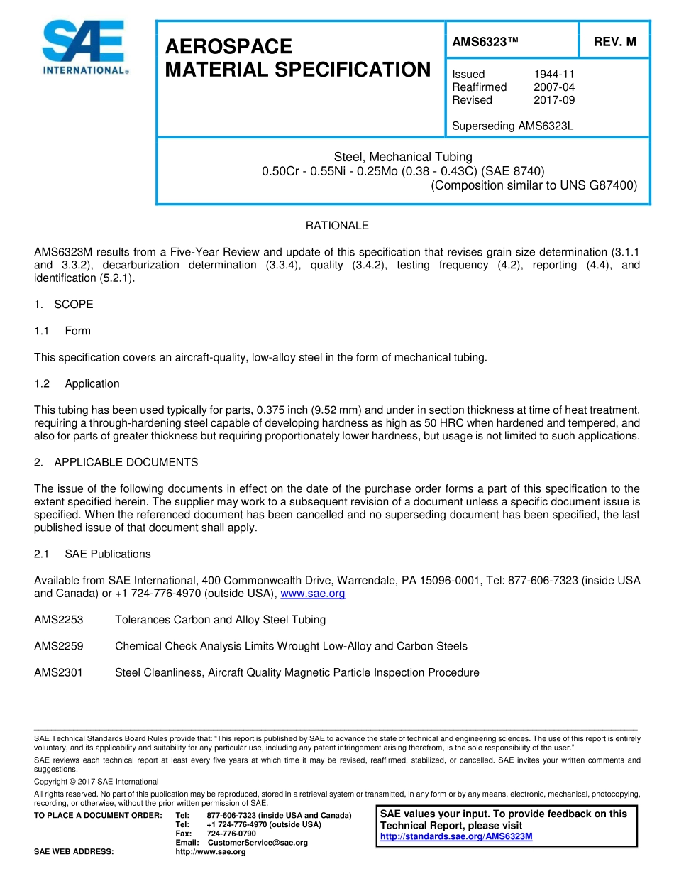SAE AMS 6323M-2017.pdf_第1页