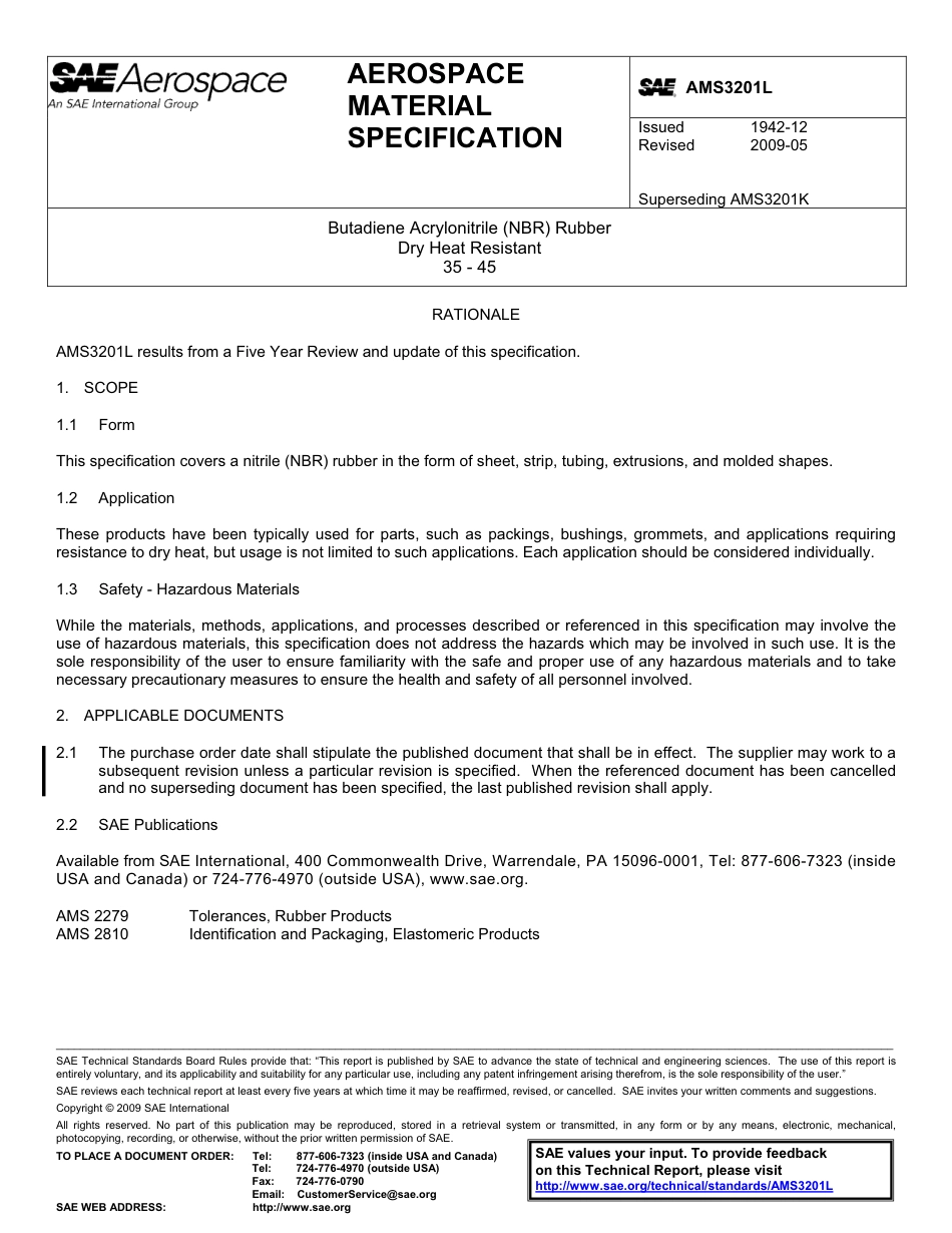 SAE AMS 3201l-2009.pdf_第1页