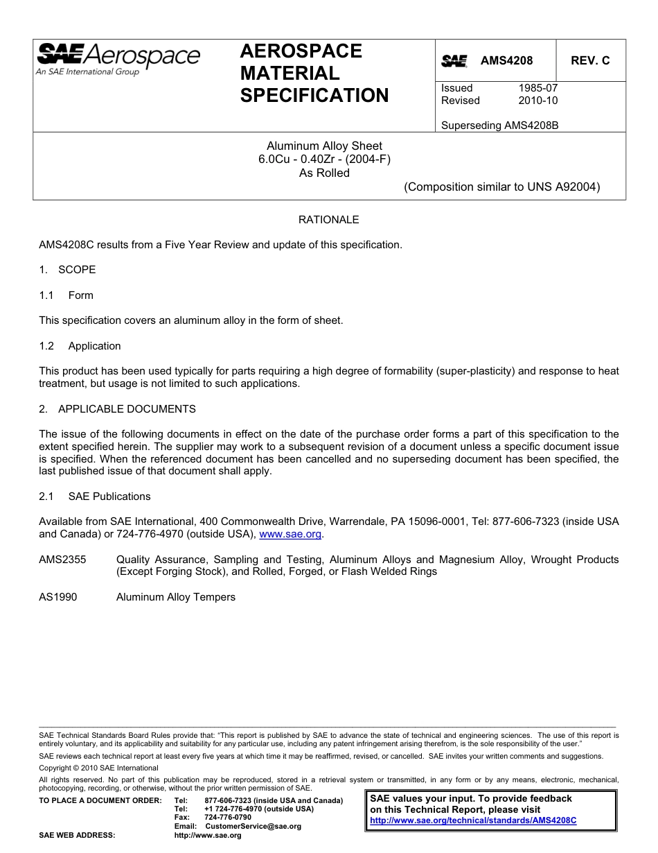 SAE AMS 4208C-2010.pdf_第1页