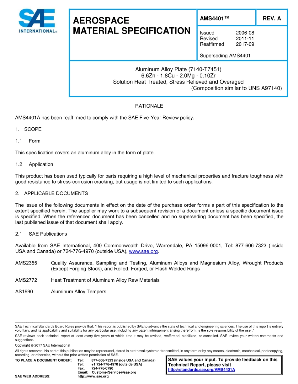 SAE AMS 4401A-2017.pdf_第1页