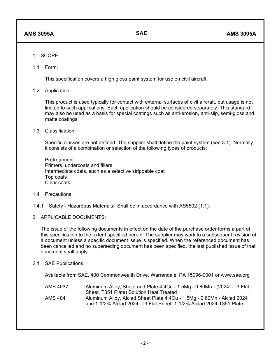 SAE AMS 3095A-2004.pdf_第2页