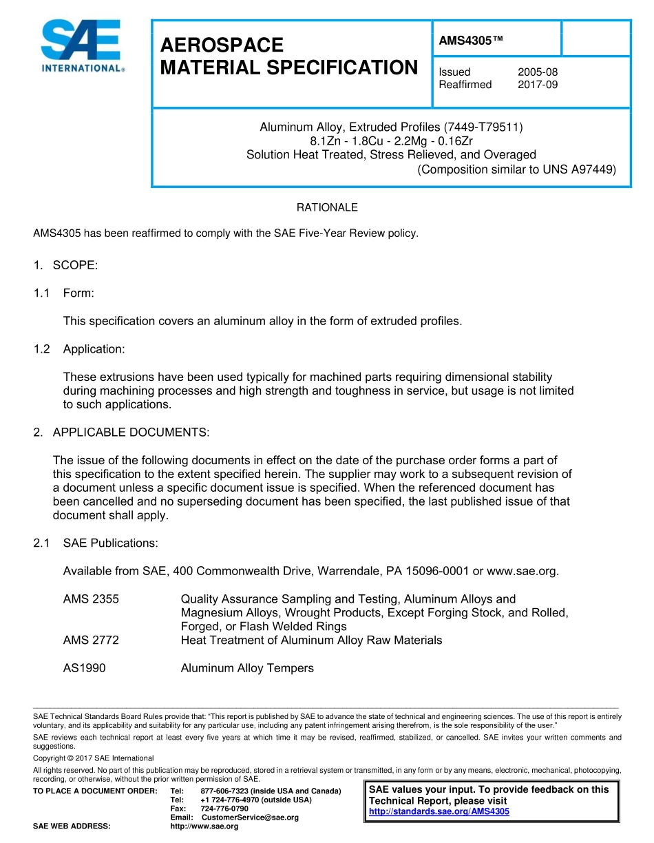 SAE AMS 4305-2017.pdf_第1页