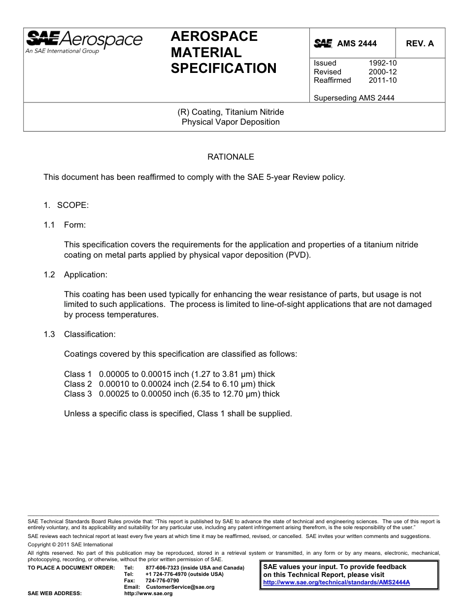 SAE AMS 2444A-2011.pdf_第1页