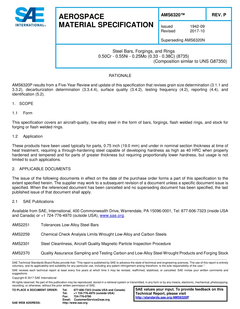SAE AMS 6320P-2017.pdf_第1页