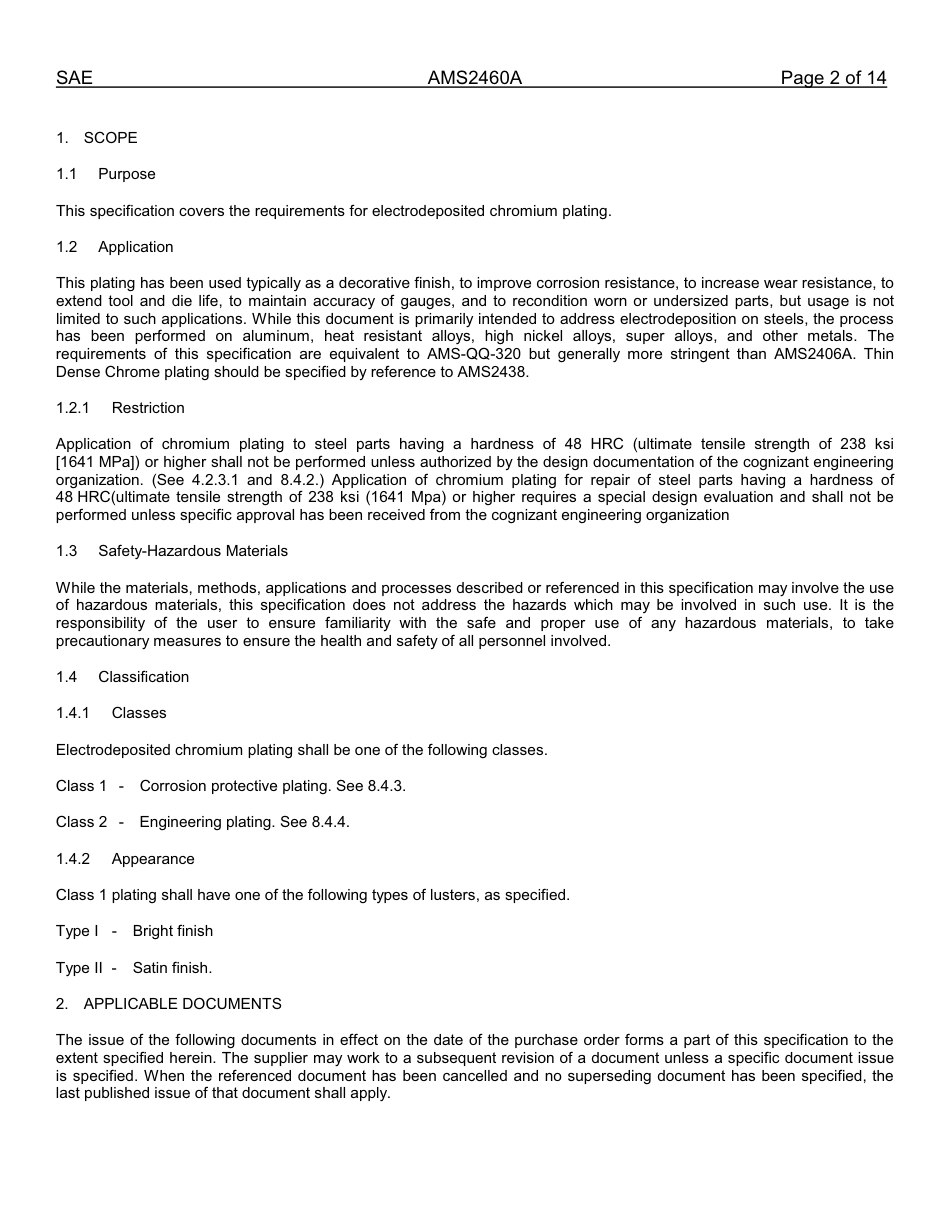 SAE AMS 2460A-2013.pdf_第2页