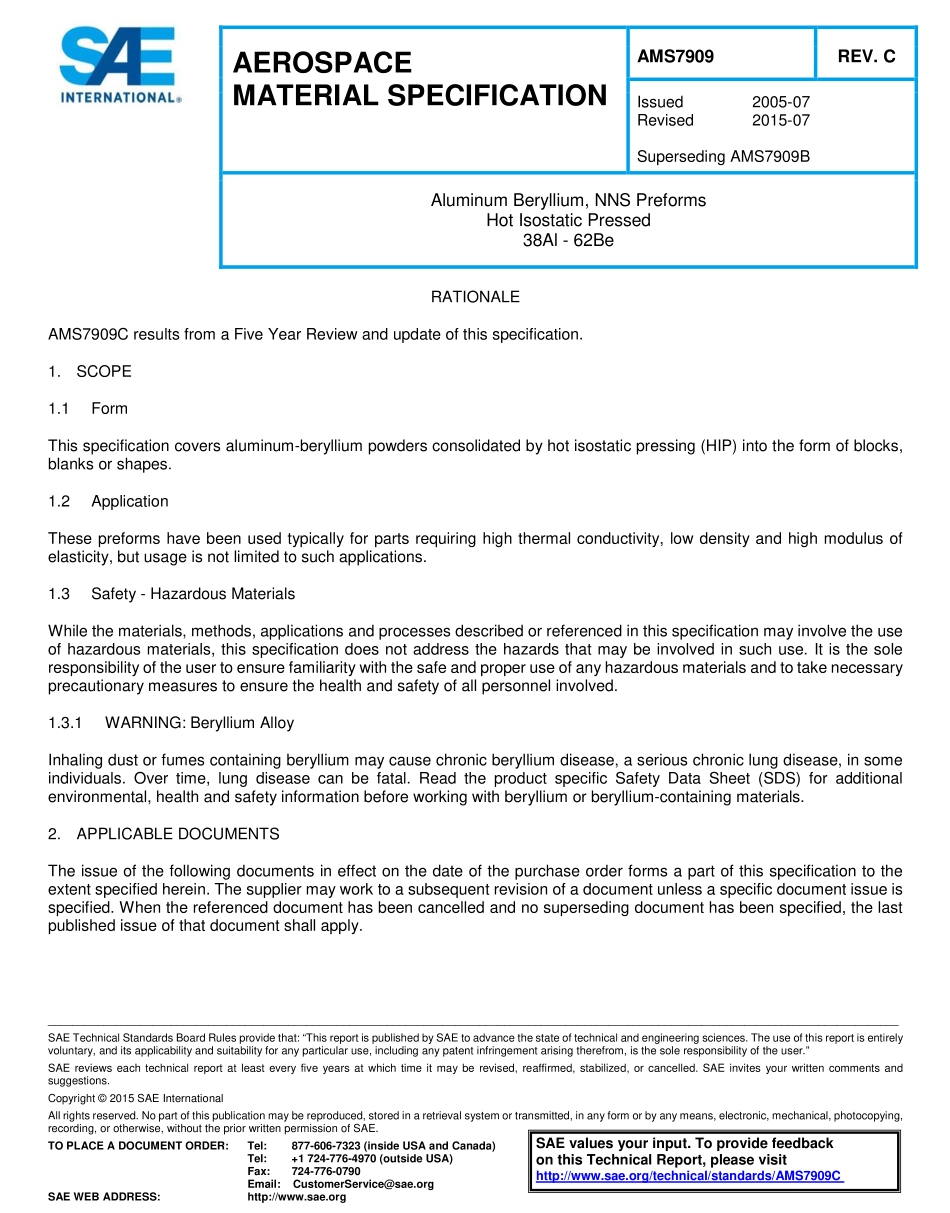SAE AMS 7909C-2015.pdf_第1页