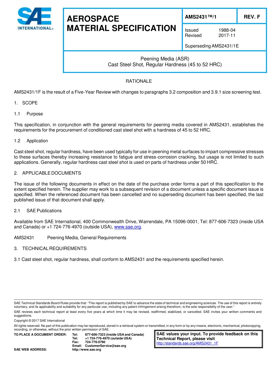 SAE AMS 2431-1F-2017.pdf_第1页