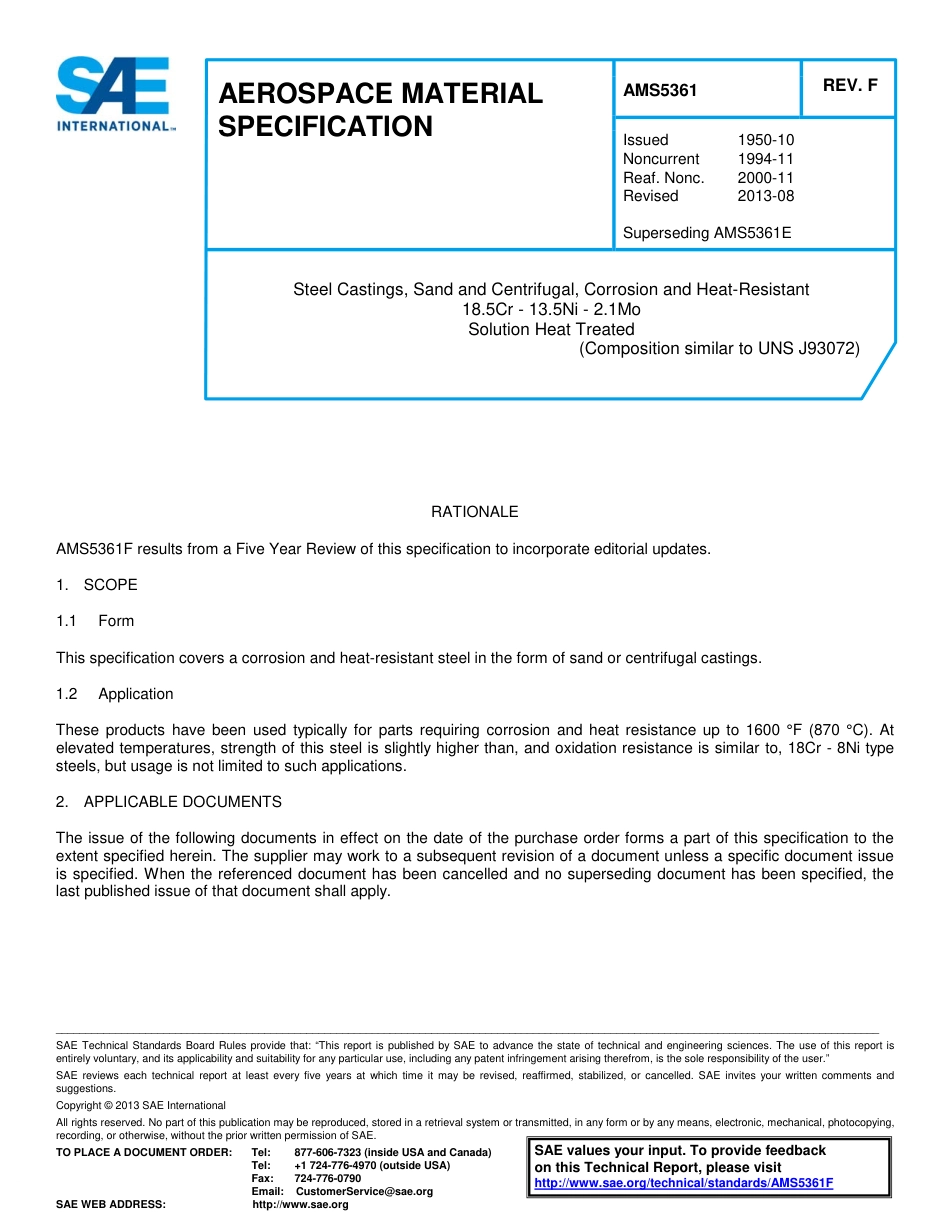 SAE AMS 5361F-2013.pdf_第1页