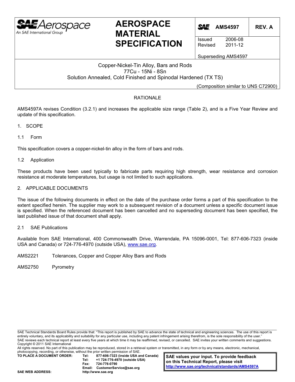 SAE AMS 4597A-2011.pdf_第1页