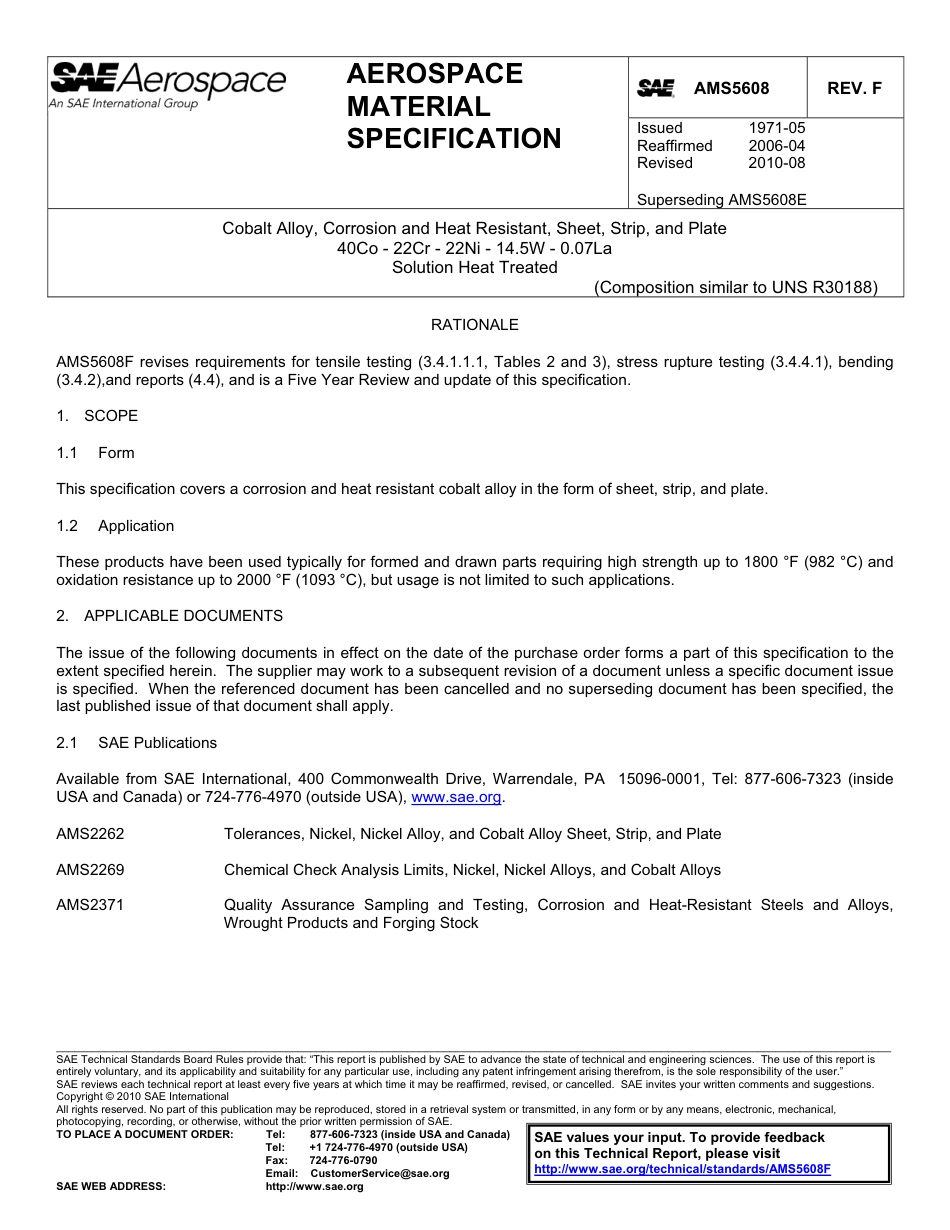 SAE AMS 5608F-2010.pdf_第1页
