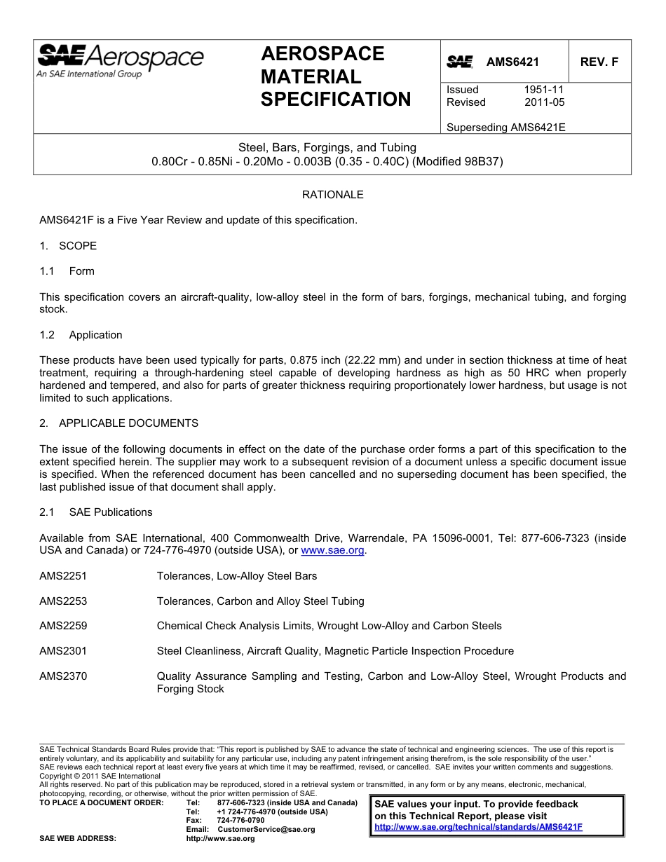 SAE AMS 6421F-2011.pdf_第1页