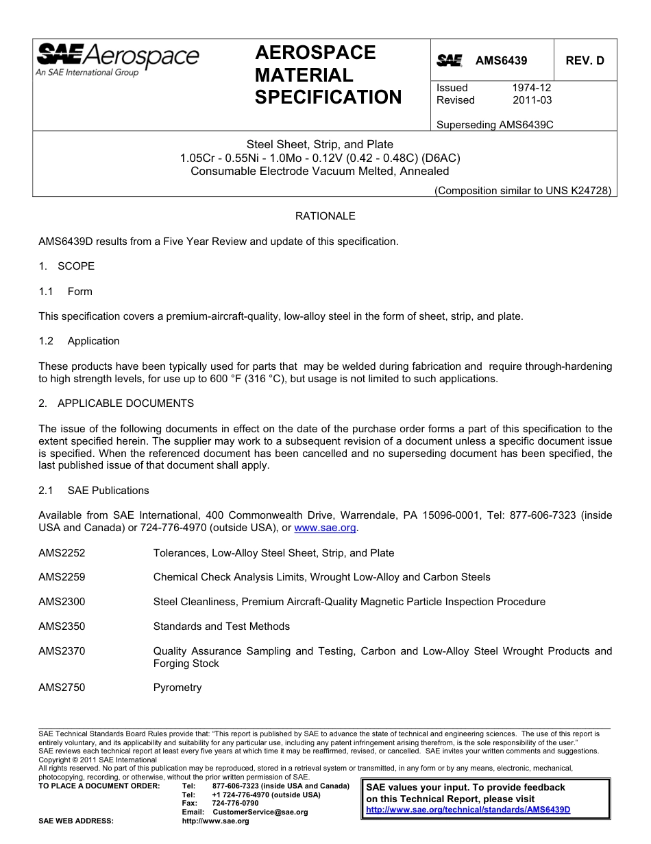 SAE AMS 6439D-2011.pdf_第1页