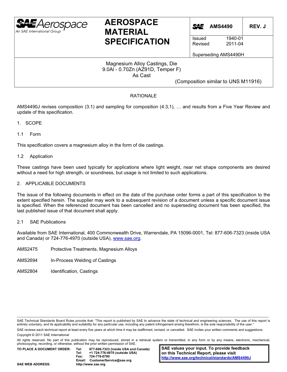SAE AMS 4490j-2011.pdf_第1页