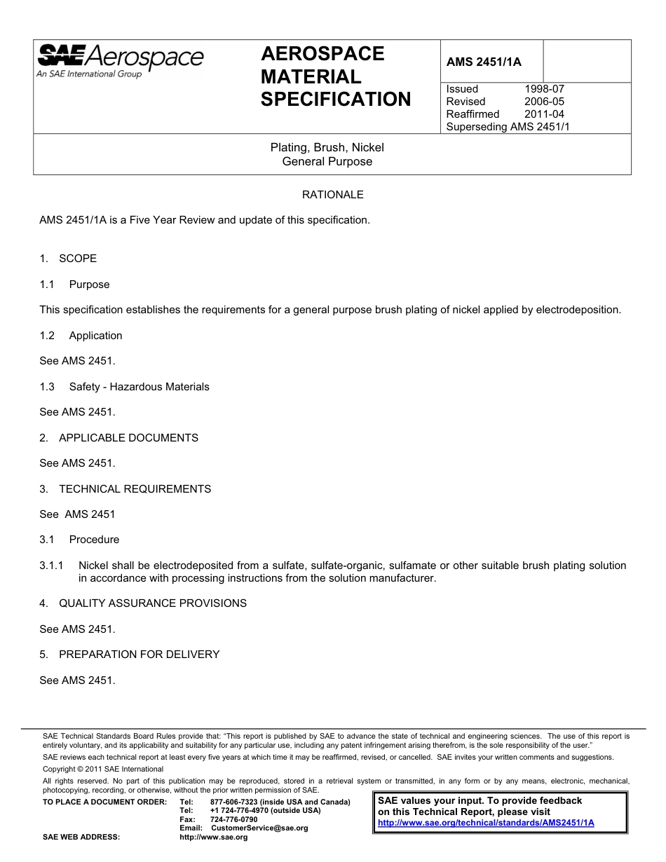 SAE AMS 2451-1A-2011.pdf_第1页