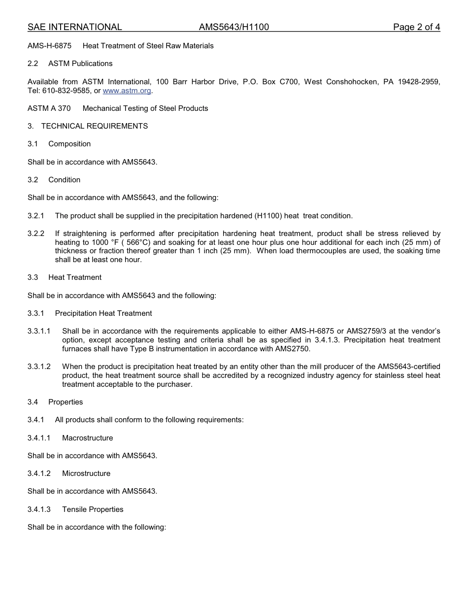 SAE AMS 5643-H1100-2014.pdf_第2页