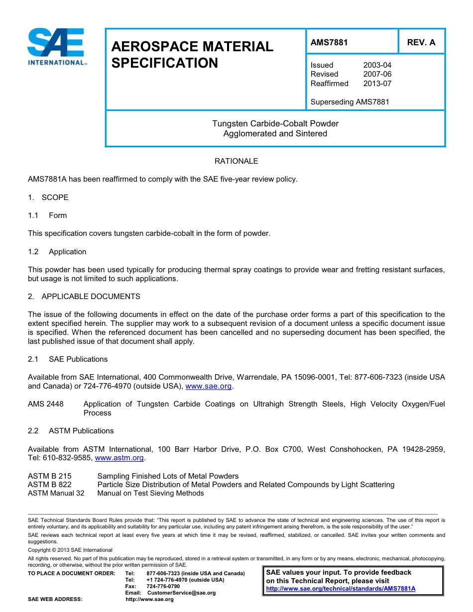 SAE AMS 7881A-2013.pdf_第1页