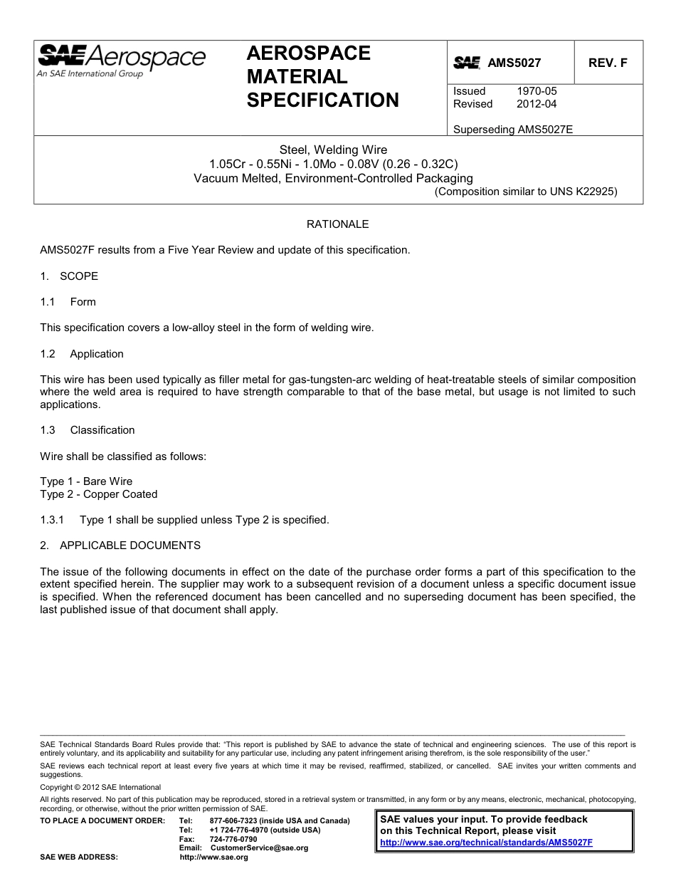 SAE AMS 5027F-2012.pdf_第1页