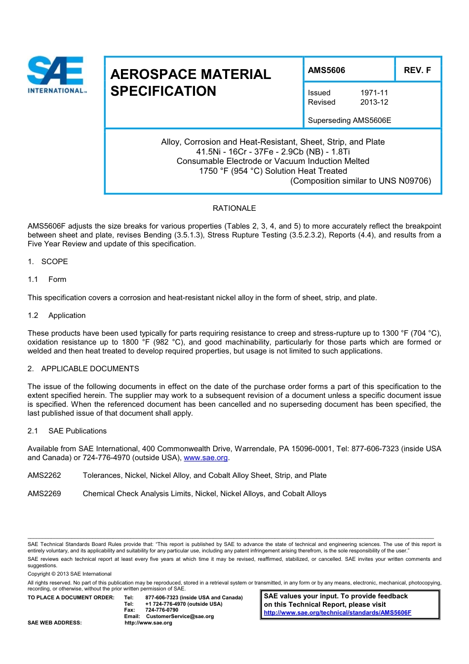 SAE AMS 5606F-2013.pdf_第1页