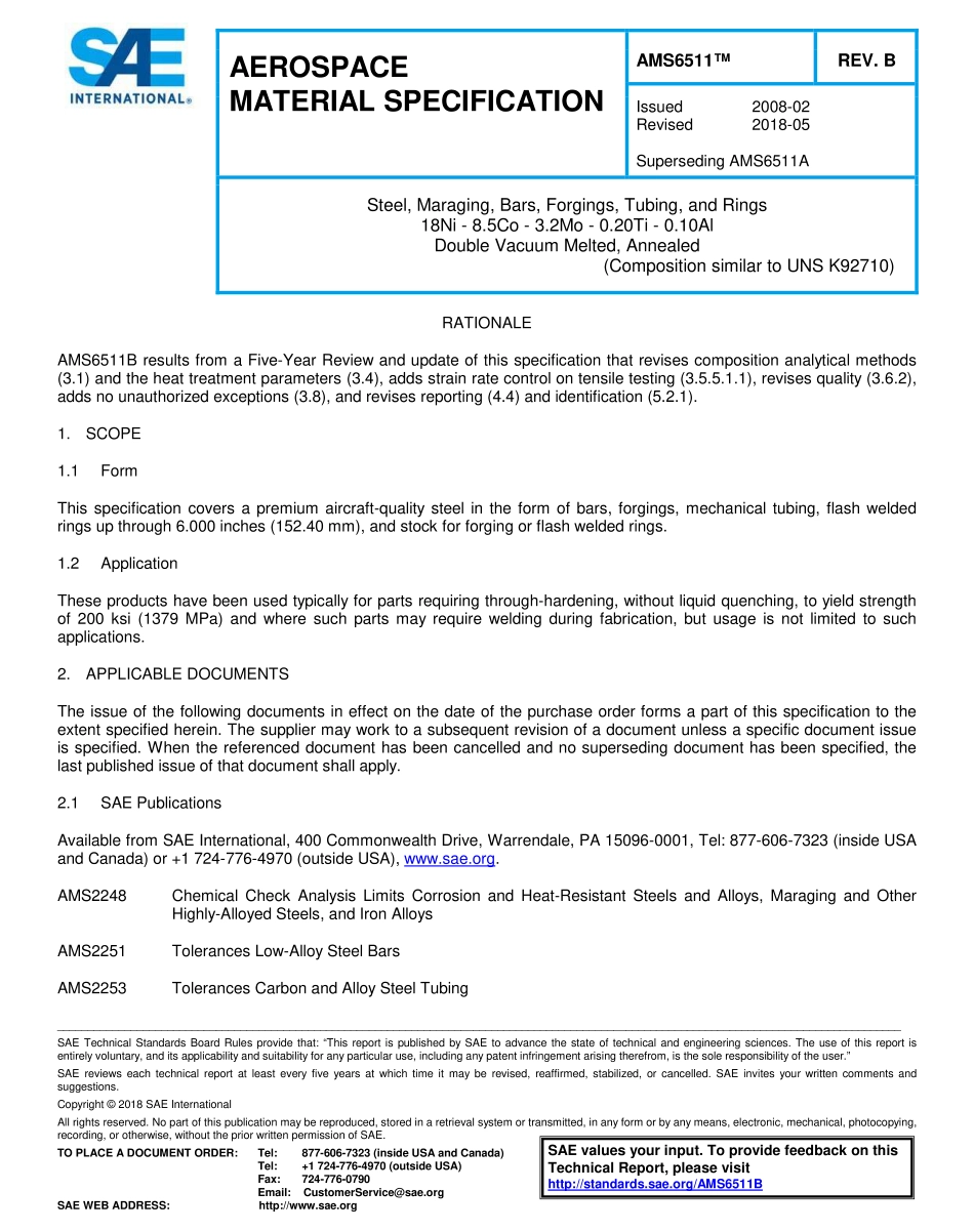SAE AMS 6511B-2018.pdf_第1页