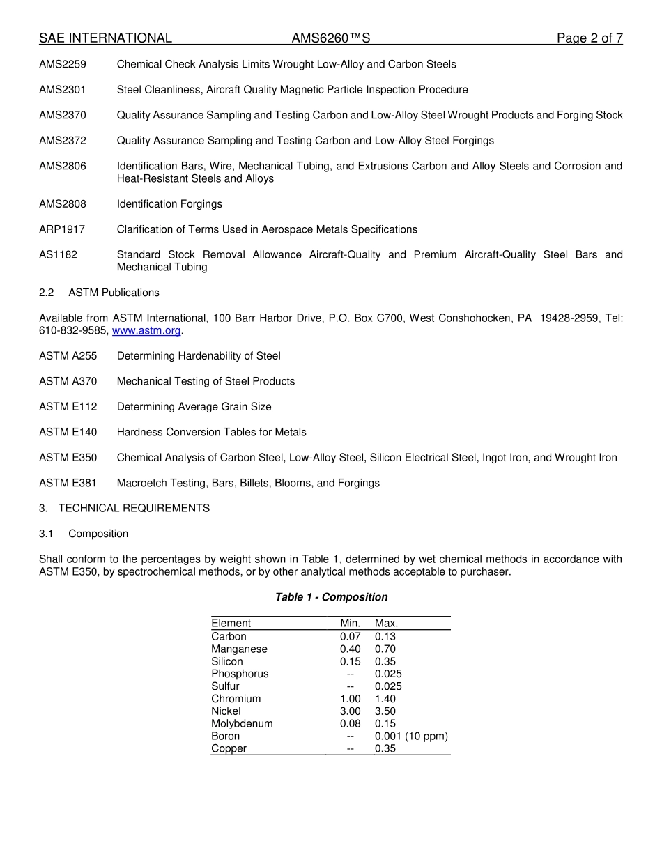 SAE AMS 6260S-2016.pdf_第2页