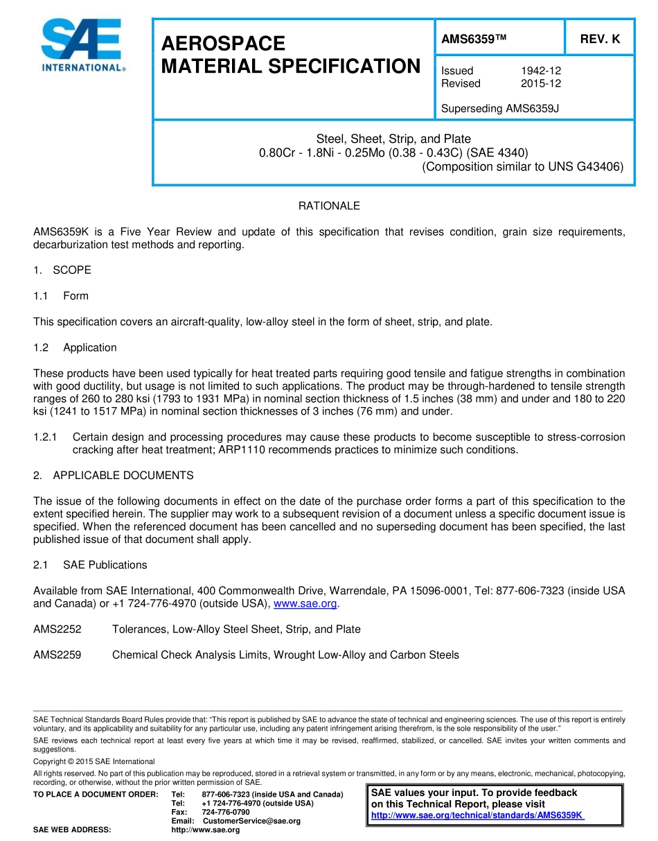 SAE AMS 6359K-2015.pdf_第1页