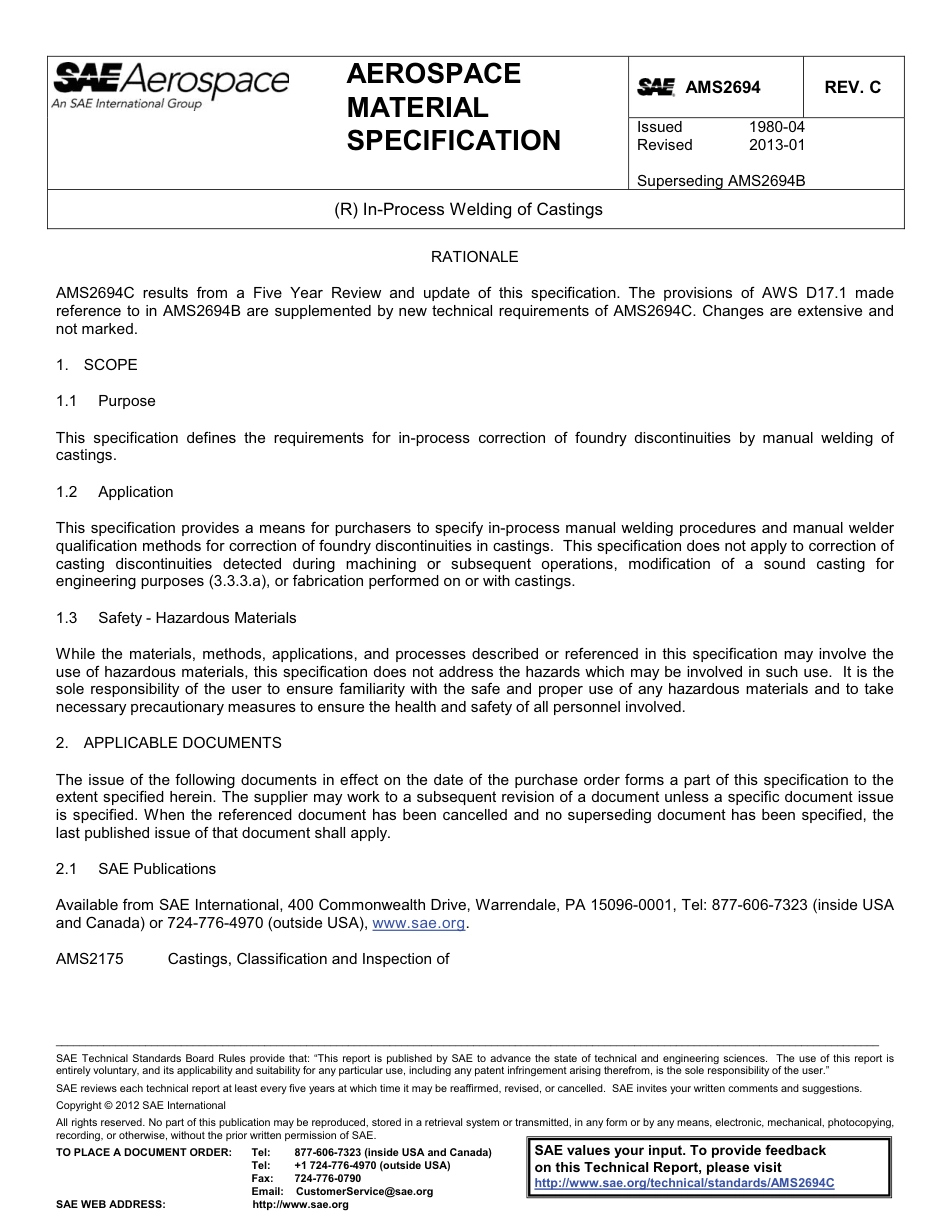 SAE AMS 2694C-2013.pdf_第1页