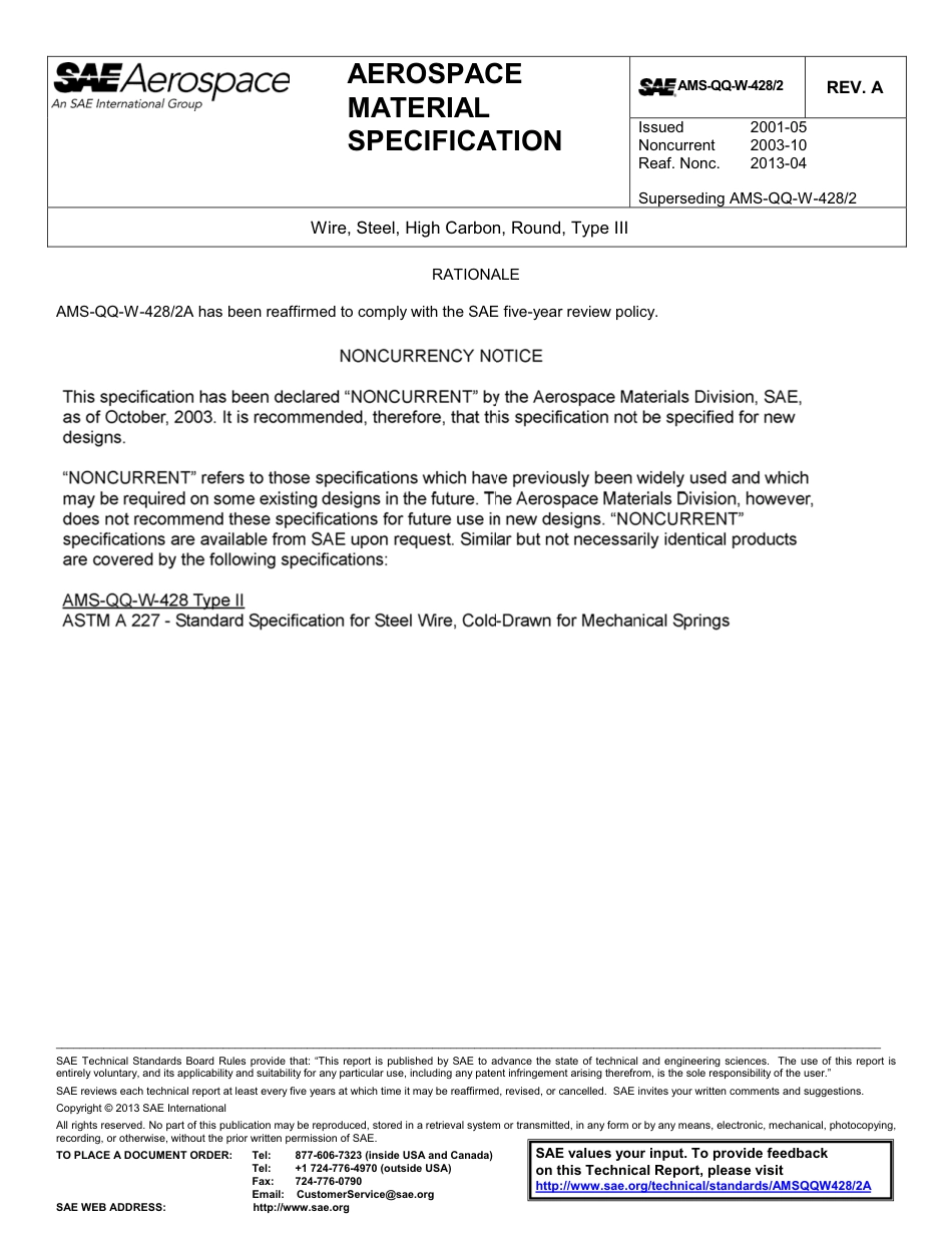 SAE AMS-QQ-W-428-2A-2013.pdf_第1页