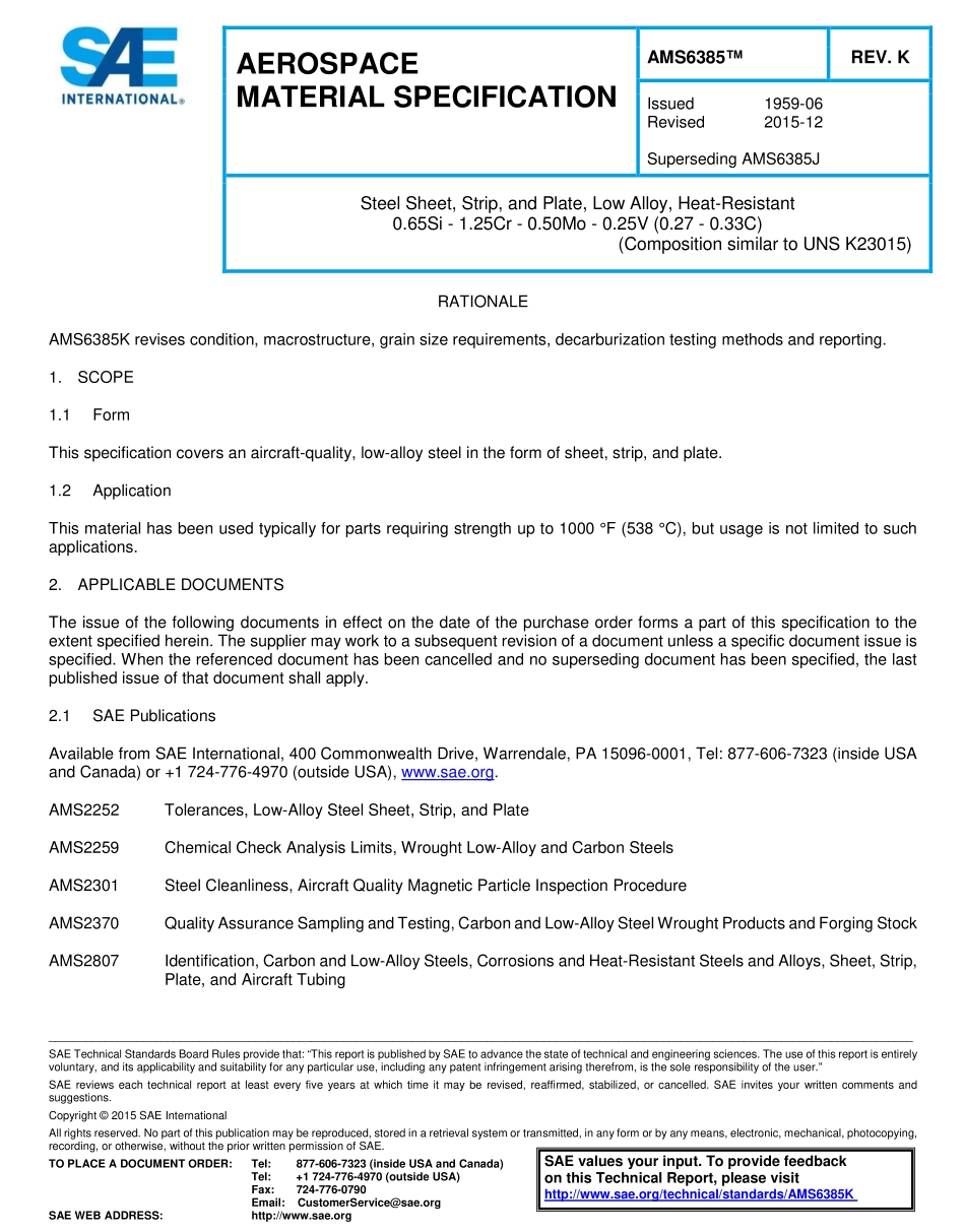 SAE AMS 6385K-2015.pdf_第1页