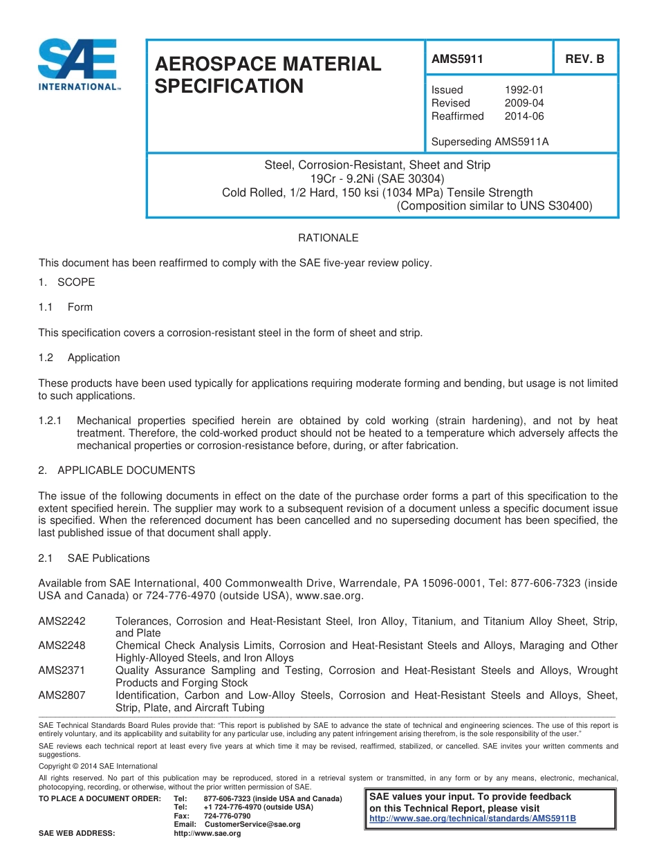 SAE AMS 5911B-2014.pdf_第1页
