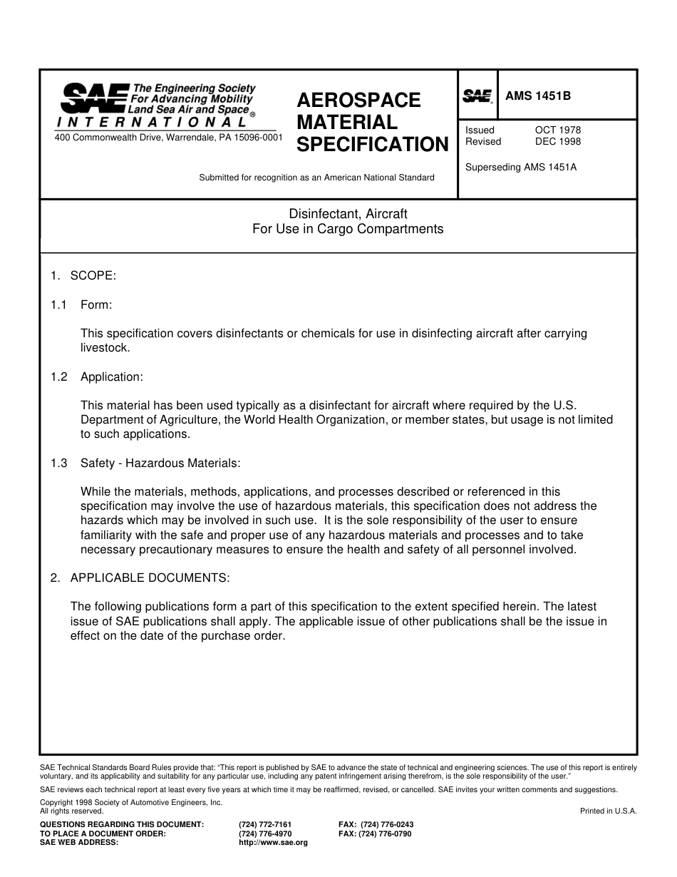 SAE AMS 1451B-1998.pdf_第1页