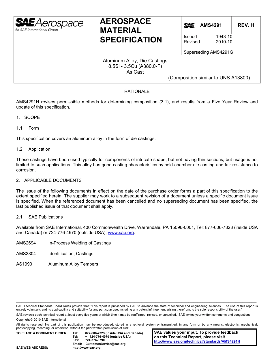 SAE AMS 4291h-2010.pdf_第1页