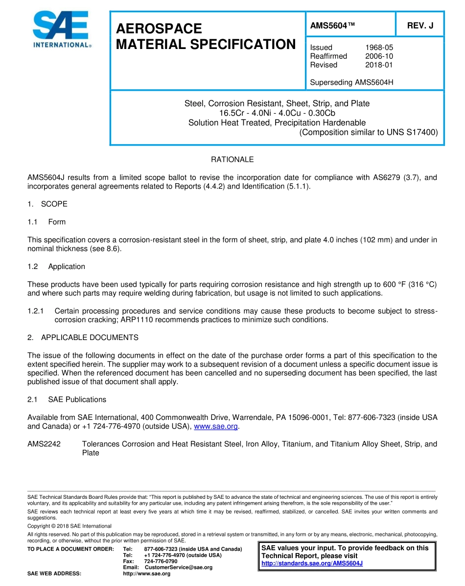 SAE AMS 5604J-2018.pdf_第1页