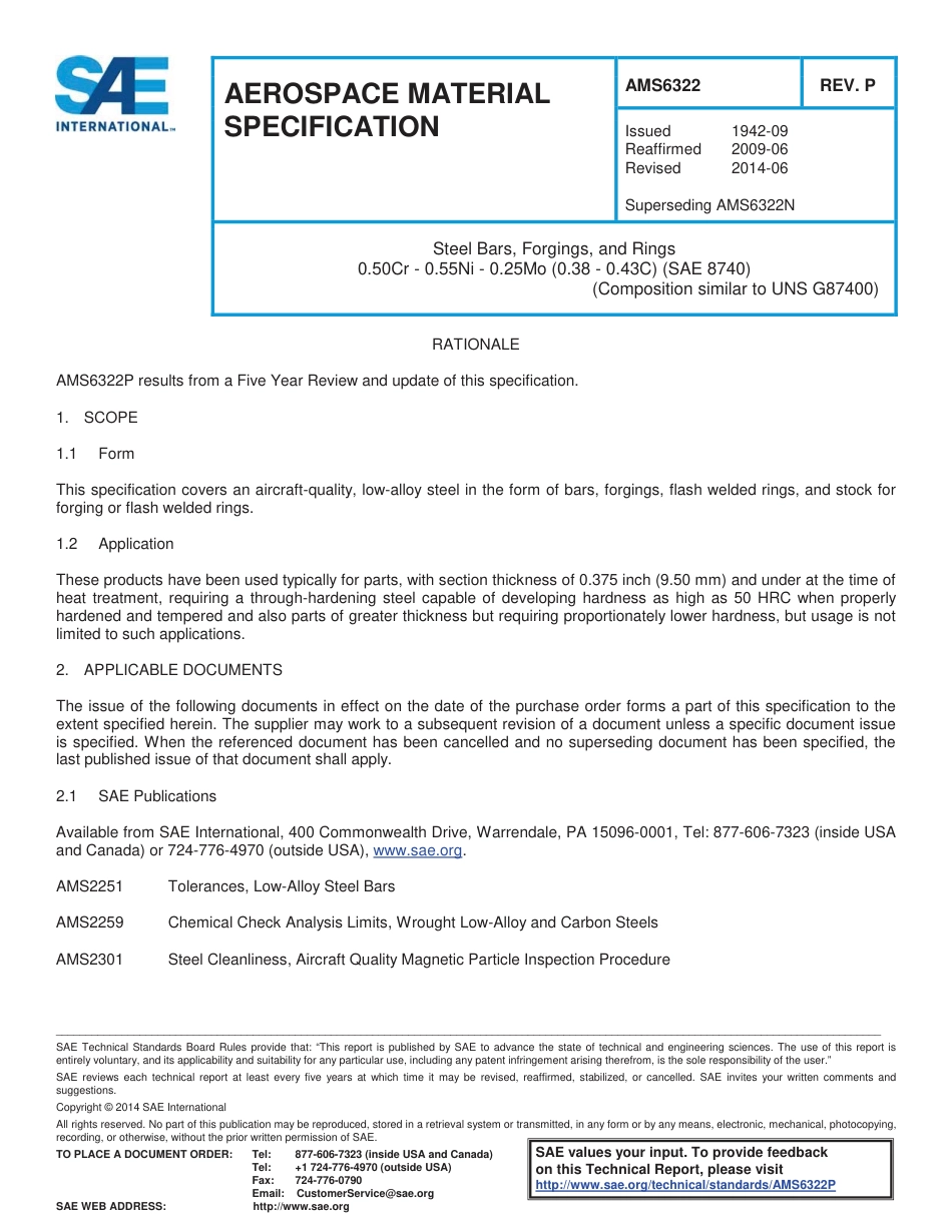 SAE AMS 6322P-2014.pdf_第1页