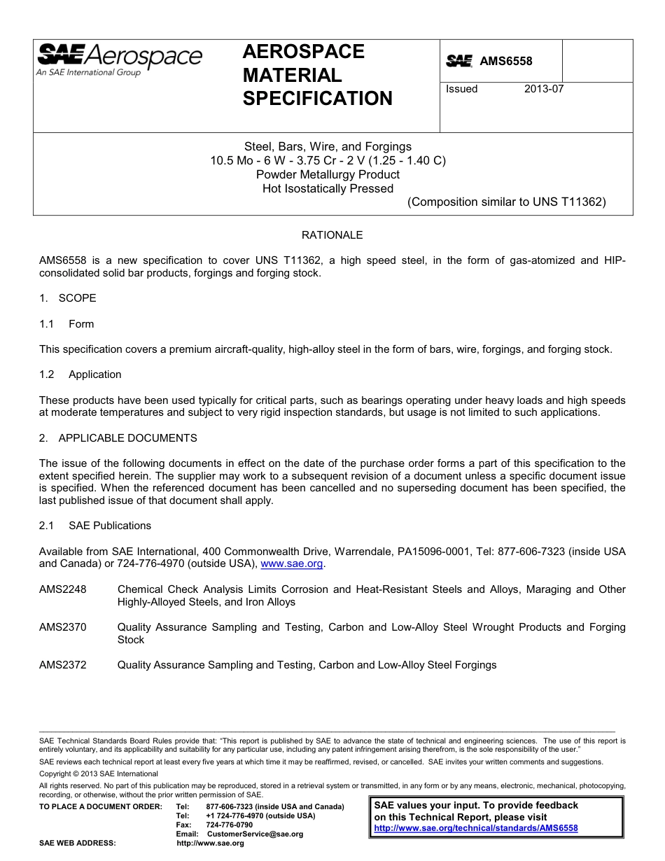 SAE AMS 6558-2013.pdf_第1页