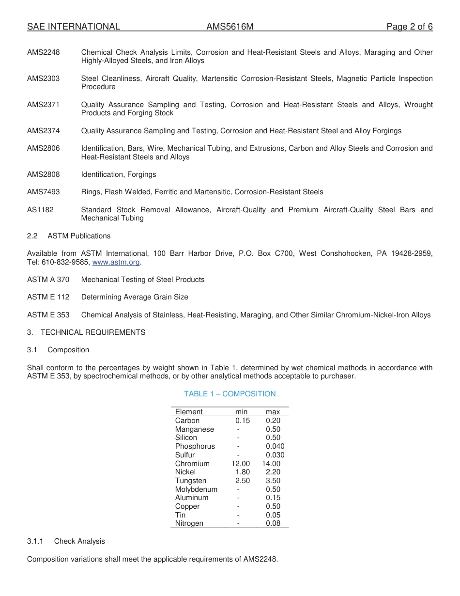 SAE AMS 5616M-2014.pdf_第2页
