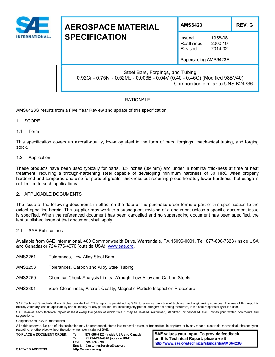 SAE AMS 6423G-2014.pdf_第1页