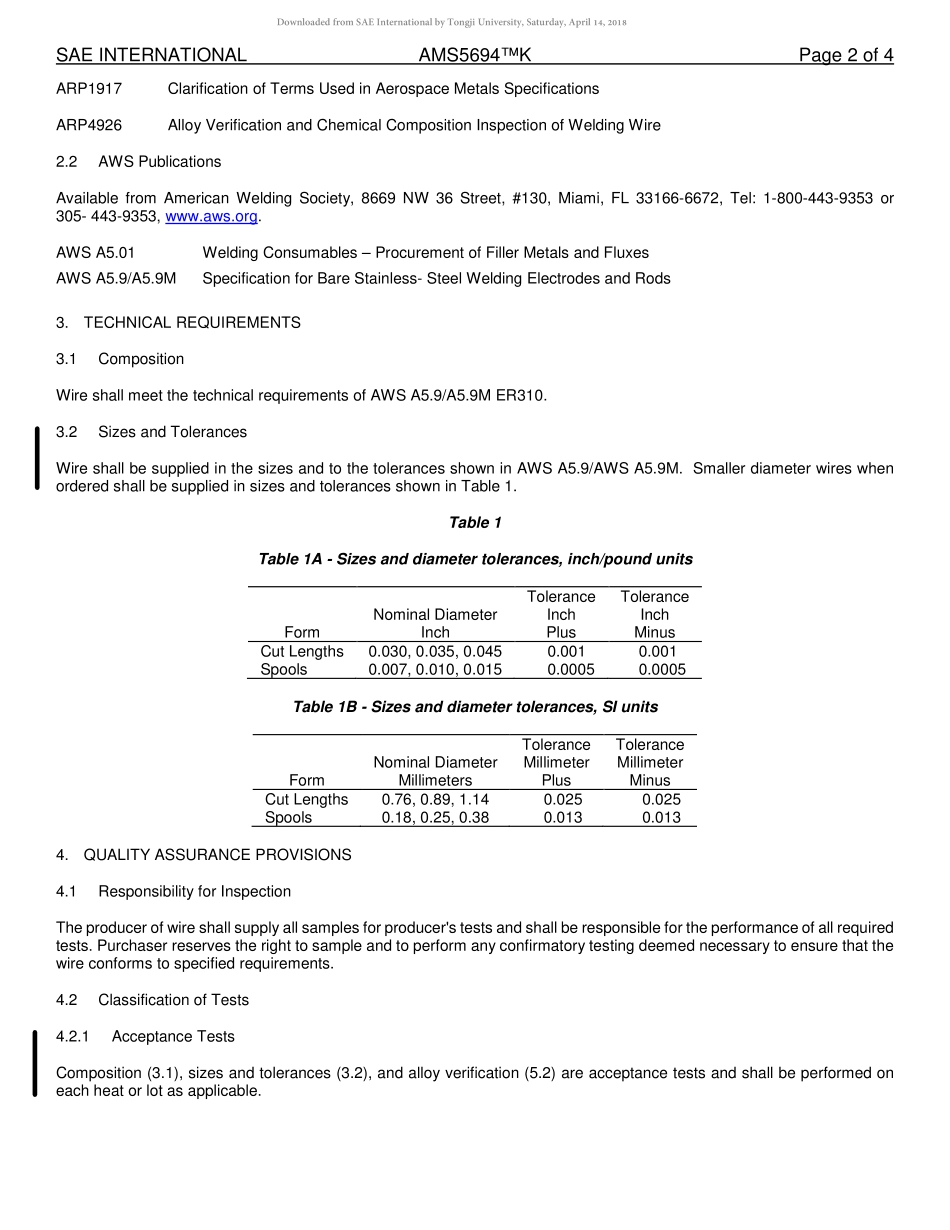 SAE AMS 5694K-2018.pdf_第2页