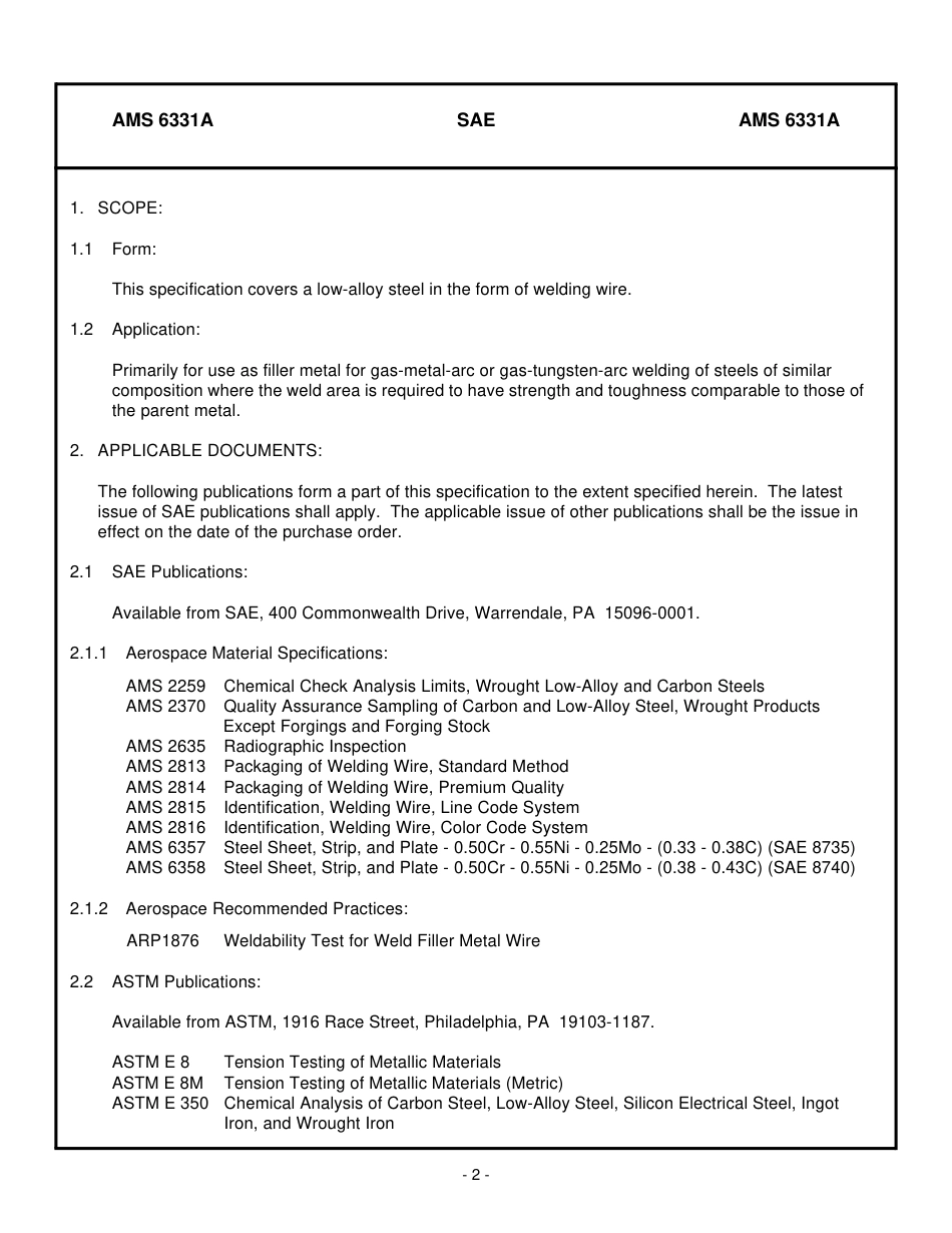 SAE AMS 6331A-2001.pdf_第2页