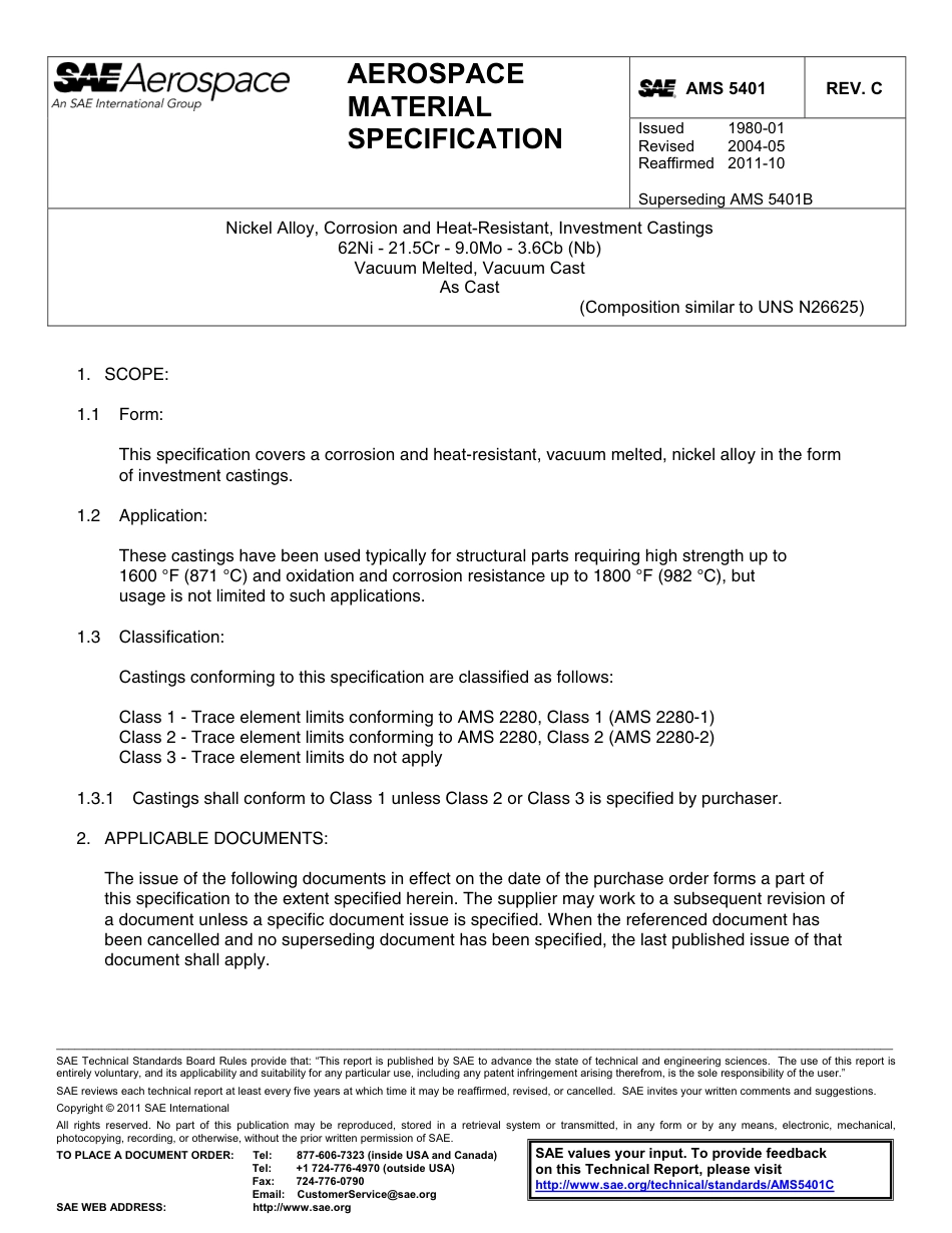 SAE AMS 5401C-2011.pdf_第1页