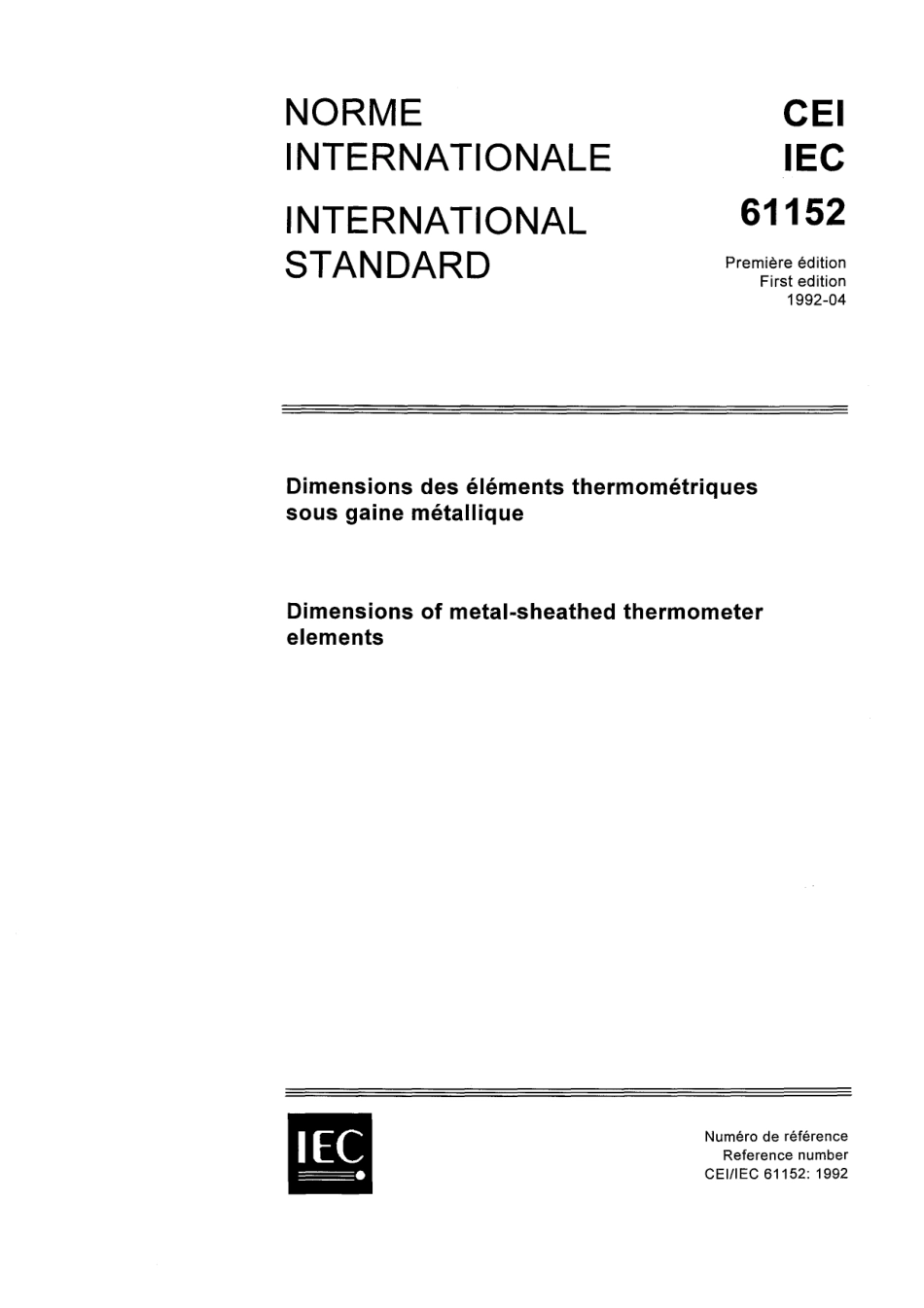 IEC 61152-1992 scan.pdf_第1页